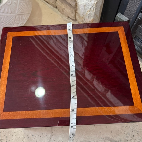 Luxury Wooden Jewelry Box with Mirror – 3-Tier Jewelry Organizer Chest - Picture 13 of 13